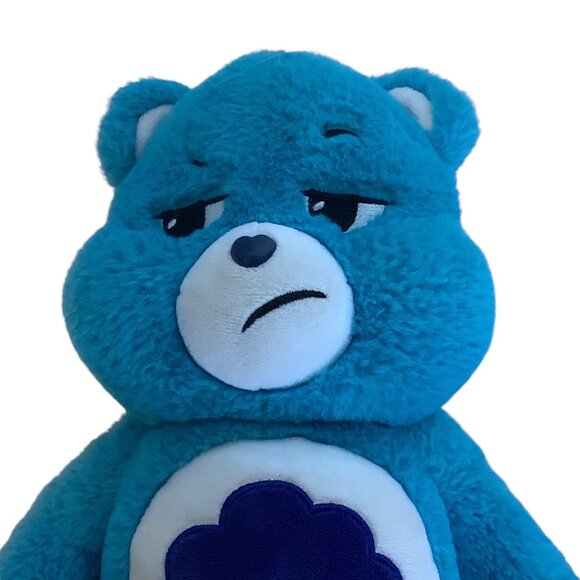 Care Bears Grumpy Bear Plush Toy 14" Blue Stuffed Animal Unlock the Magic Cloud - Picture 2 of 6